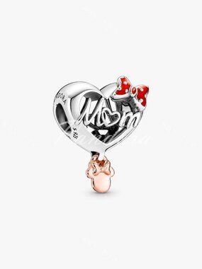 Disney Minnie Mouse Mom Heart Charm